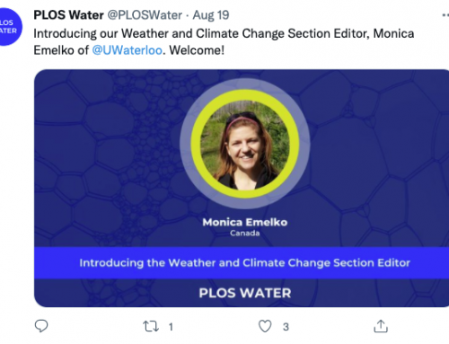 Monica Emelko named Climate Change section editor at PLOS Water