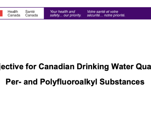 Draft objective for per- and polyfluoroalkyl substances in Canadian drinking water