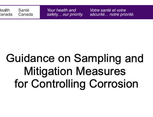Draft guidance on sampling and mitigation measures for controlling corrosion